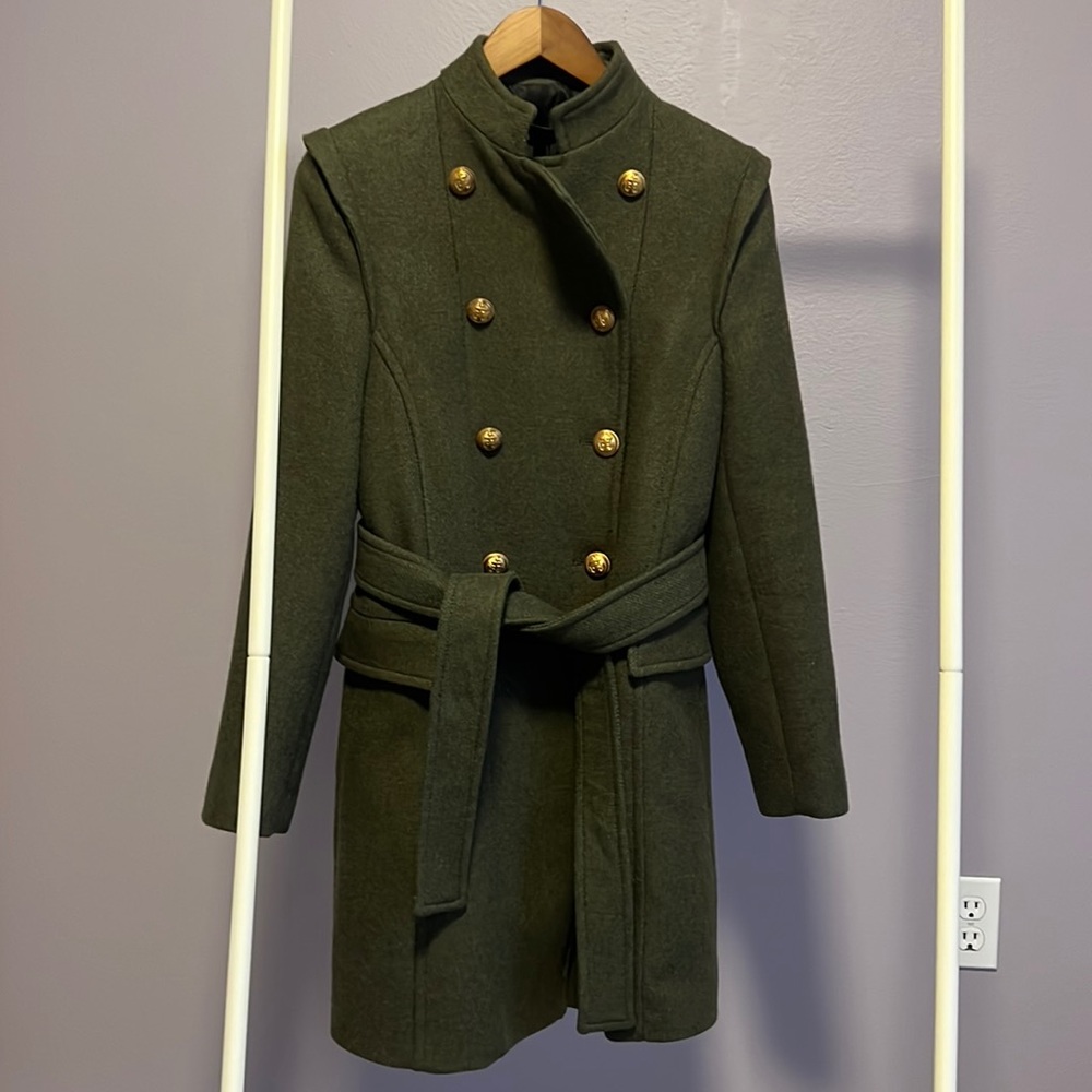 Zara green coat
